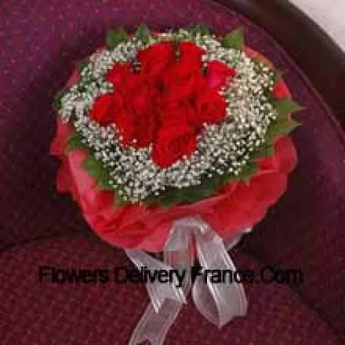 Bouquet de 11 roses rouges