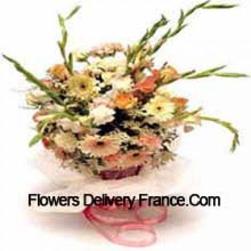 Bouquet de jolies fleurs assorties