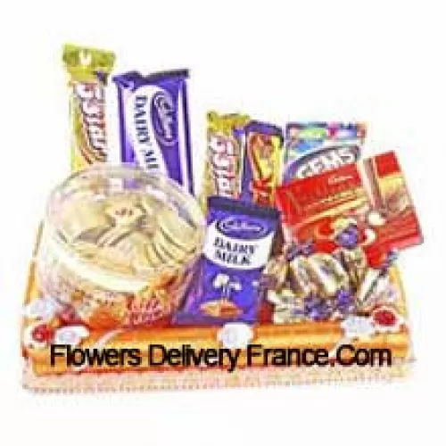 Chocolats assortis emballés cadeaux (Ce produit doit être accompagné de fleurs)