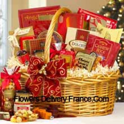 Gift Basket Containing Snacks